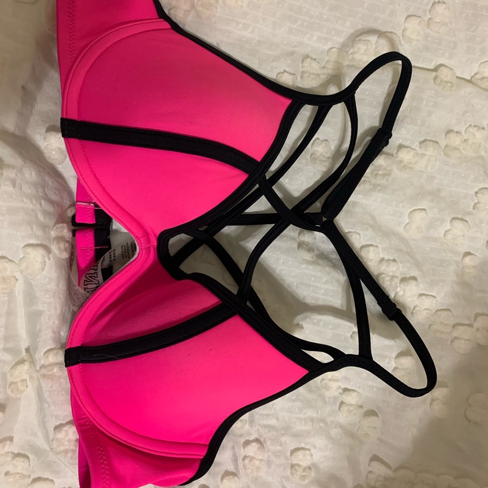 Victoria Secret Pink Neon Pink Swim Top